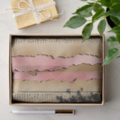 Floral Crown Woman Portrait  Decoupage Seidenpapier (Geschenk)