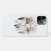 Floral Crystal Feather Dreamcatcher Boho Case-Mate iPhone Hülle (Rückseite (Horizontal))