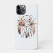 Floral Crystal Feather Dreamcatcher Boho Case-Mate iPhone Hülle (Rückseite)