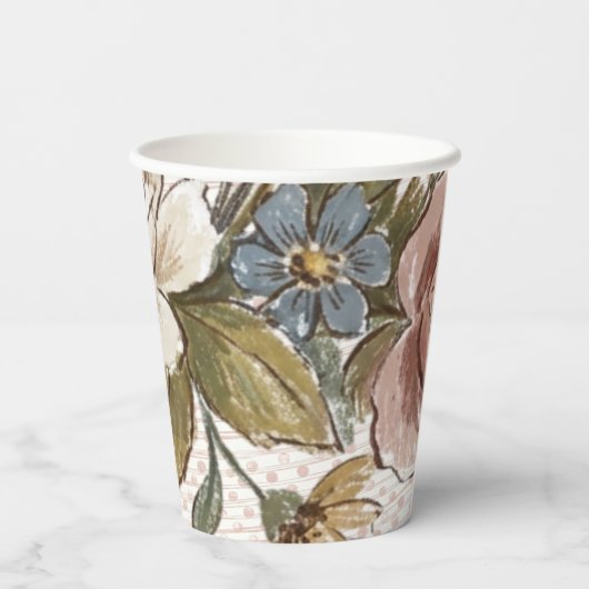 Floral Cup Pappbecher (Rückseite)
