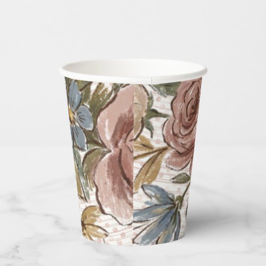 Floral Cup Pappbecher (Rechts)