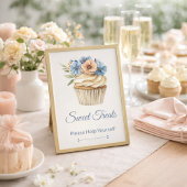 Floral Cupcake Bridal Shower Dessert Table Sign