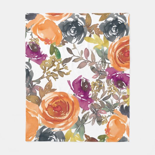 Floral Curtains Fleecedecke (Vorderseite)