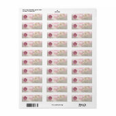 Floral Custom Address Labels (Vorne)