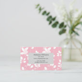Floral Custom Business Card Platzkarte (Stehend Vorderseite)