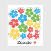 Floral Custom-Cut Vinyl Sticker (Blatt)