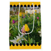 Floral Custom Gift Bag Mittlere Geschenktüte (Rückseite)