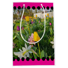 Floral Custom Gift Bag Mittlere Geschenktüte