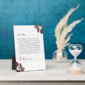 Floral Custom Notebook handgeschriebene Liebe Fotoplatte (Seite)