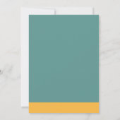 Floral Custom Photo 1st Birthday Einladung (Rückseite)