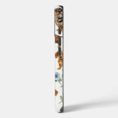 Floral Dachshund Phone Case - Wiener Dog Pattern (Rückseite / Links)