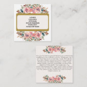 Floral Daily Affirmation Cards Mitteilungskarte (Vorne/Hinten)