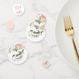 Floral Dairy Cow Baby Dusche Confetti Dekorationen Konfetti