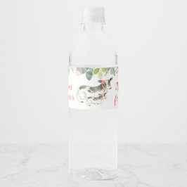 Floral Dairy Kuh Girl Farm Water Flasche Etikett