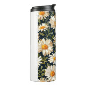 Floral Daisies Design Digital Art Design Thermosbecher (Nach links gedreht)