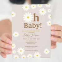 Floral Daisy Bohemisch Baby Dusche