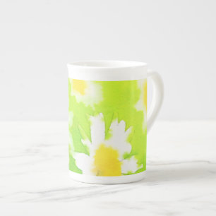 Floral Daisy Bone China Tasse