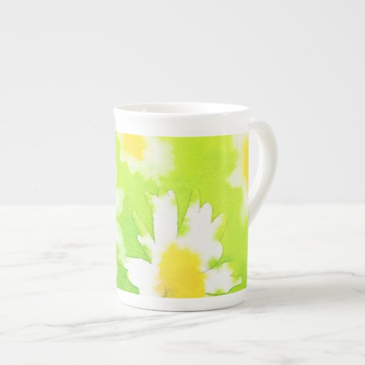 Floral Daisy Bone China Tasse (Vorderseite Rechts)