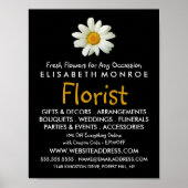 Floral Daisy, Floristry Advertising Poster (Vorne)