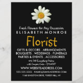 Floral Daisy, Floristry Werbung Flyer (Vorne)