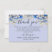 Floral Daisy Modern Funerfood Danke Karte (Vorderseite)