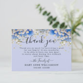 Floral Daisy Modern Funerfood Danke Karte (Stehend Vorderseite)