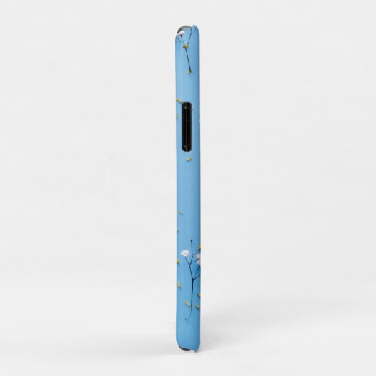 Floral Daisy Muster - Light Blue Case-Mate iPhone Hülle (Hinten/Rechts)