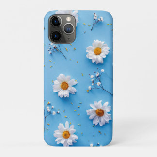 Floral Daisy Muster - Light Blue Case-Mate iPhone Hülle