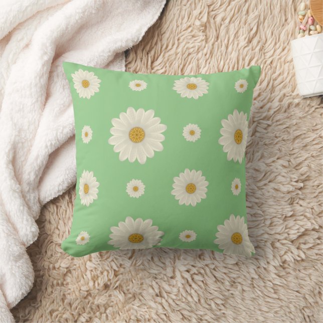 Floral Daisy Pattern Kissen (Decke)