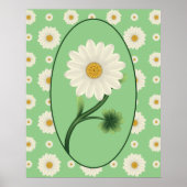 Floral Daisy Pattern Poster (Vorne)