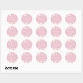 Floral Daisy Pink Vielen Dank an Stickers (Blatt)