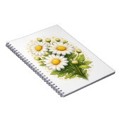 Floral Daisy Spiral Notebook Notizblock (Rechte Seite)