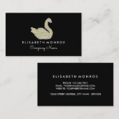 Floral Daisy Swan, Floristry Visitenkarte (Vorne/Hinten)