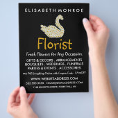 Floral Daisy Swan, Floristry Werbung Flyer (Hand)