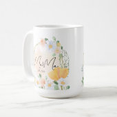 Floral Daisy & Tulip Mama Tasse - Personalisiertes (Vorderseite Links)