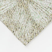 Floral Daisy Velvety Cream Textur Fleecedecke (Ecke)