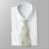Floral Daisy Velvety Cream Textur Krawatte (Gebunden)