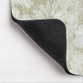 Floral Daisy Velvety Cream Textur Mousepad (Ecke)