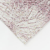 Floral Daisy Velvety Dusty Pink Fleecedecke (Ecke)