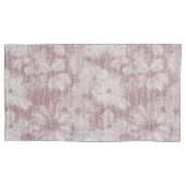 Floral Daisy Velvety Dusty Pink Kissenbezug (Vorderseite-Links)