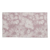 Floral Daisy Velvety Dusty Pink Kissenbezug (Rückseite-Links)