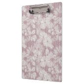 Floral Daisy Velvety Dusty Pink Klemmbrett (Links)
