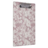 Floral Daisy Velvety Dusty Pink Klemmbrett (Rechts)