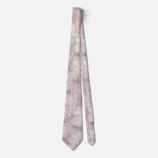 Floral Daisy Velvety Dusty Pink Krawatte (Vorderseite)