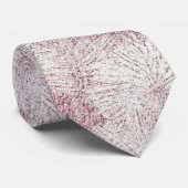 Floral Daisy Velvety Dusty Pink Krawatte (Gerollt)
