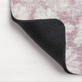 Floral Daisy Velvety Dusty Pink Mousepad (Ecke)