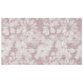 Floral Daisy Velvety Dusty Pink Tischdecke (Vorderseite (Horizontal))
