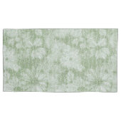 Floral Daisy Velvety LIme Green Kissenbezug (Vorderseite-Links)