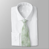 Floral Daisy Velvety LIme Green Krawatte (Gebunden)