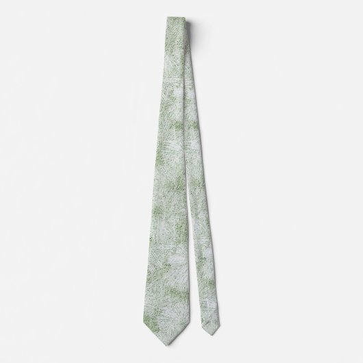 Floral Daisy Velvety LIme Green Krawatte (Vorderseite)